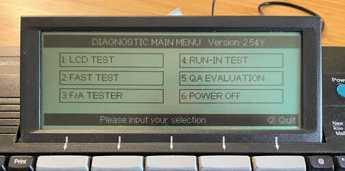 MailStation Diagnostic Menu